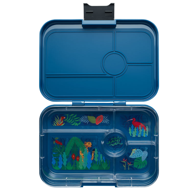 Yumbox Tapas XL 5-vakken Monte Carlo Blue/Jungle Tray