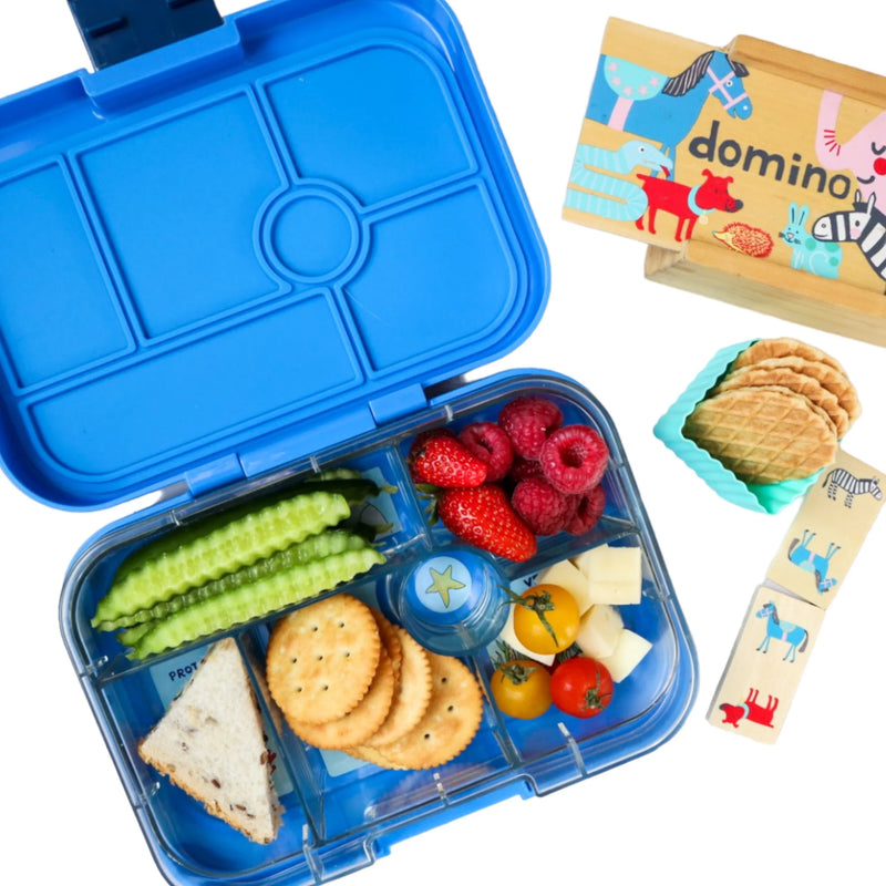 Yumbox Original 6-vakken Surf Blue/Race Cars Tray