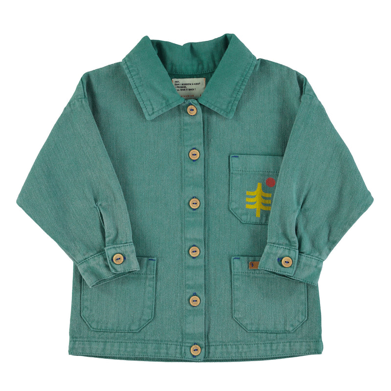 PiuPiuchick Jacket Green w/"Fantastic" Print