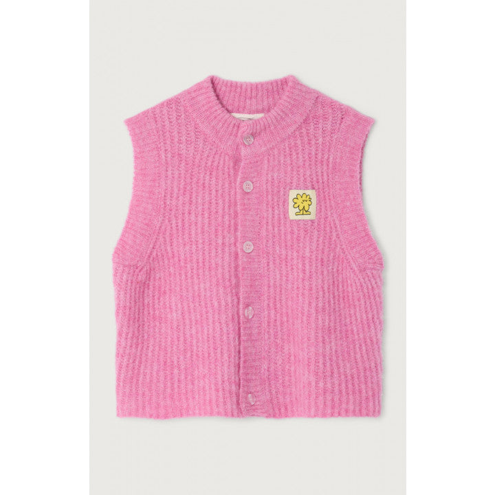 American Vintage Rose Bubble Chine Gilet Melange