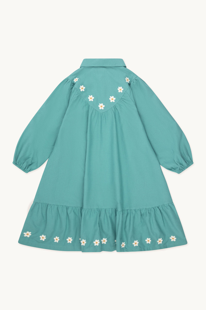 Tiny Cottons Daisies Dress Dark Emerald