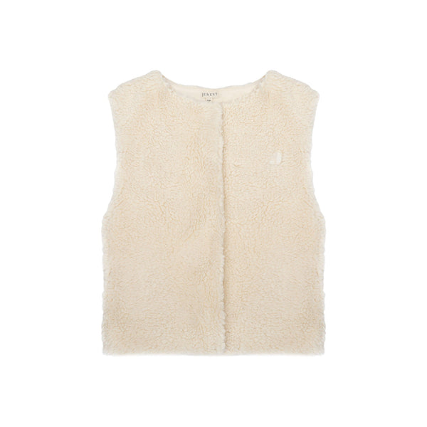 Jenest Jessi Sherpa Vest Ecru