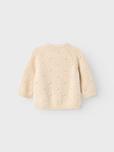 Lil Atelier Ls Knit Card Fog