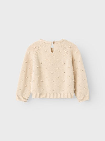 Lil Atelier Ls Knit Fog