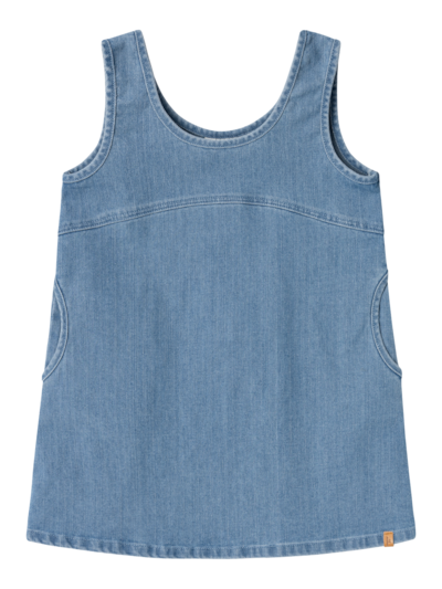 Lil Atelier Okaja Denim Spencer Dress Blue