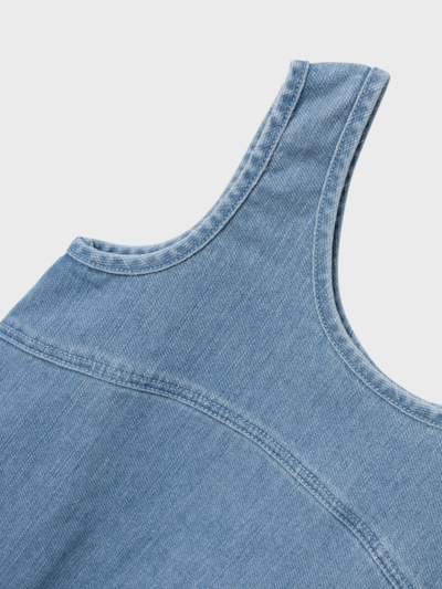 Lil Atelier Okaja Denim Spencer Dress Blue