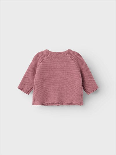 Lil Atelier Ls Knit Card Nostalgia Rose