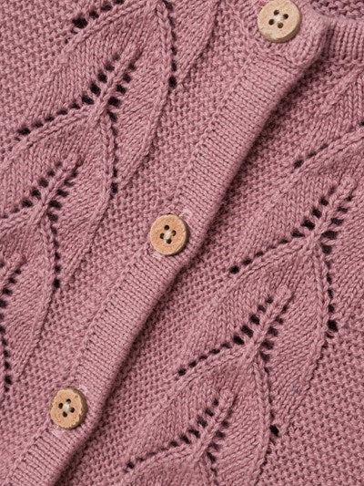 Lil Atelier Ls Knit Card Nostalgia Rose