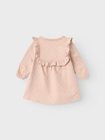 Lil Atelier Ls Sweat Dress Lil Rose Dust