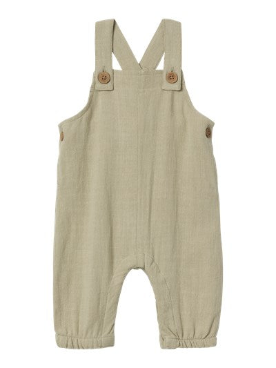 Lil Atelier Fin Loose Overall Lil Moss Gray