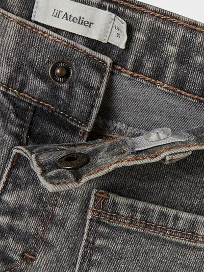 Lil Atelier Wide Jeans Light Grey Denim