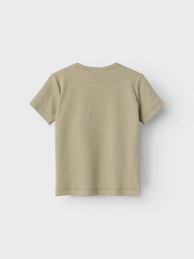 Lil Atelier Fan SS Top Lil Moss Gray