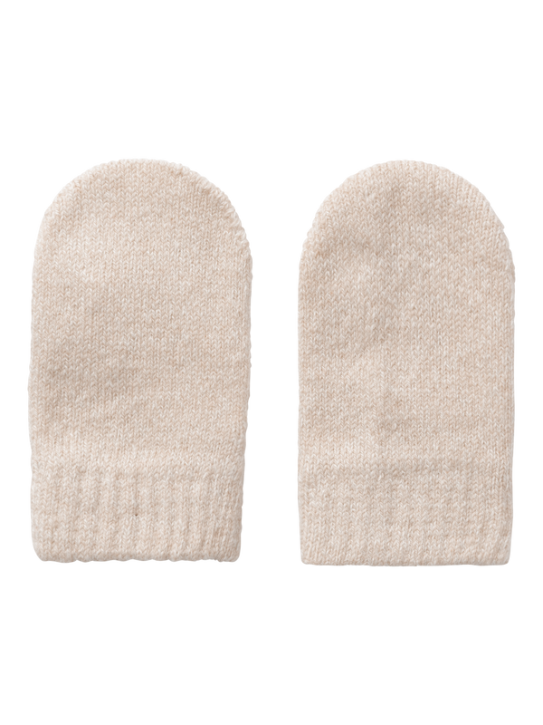 Lil Atelier Gene Nio Knit Mittens Lil Sandshell