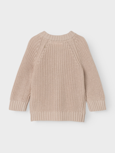 Lil Atelier Emlen LS Knit Card Noos Gray Morn