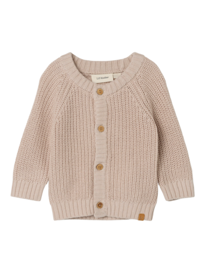 Lil Atelier Emlen LS Knit Card Noos Gray Morn