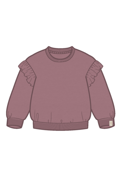 Lil Atelier London LS Sweat Nostalgia Rose