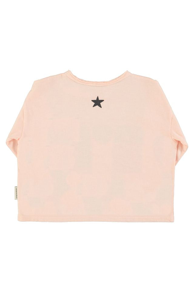 PiuPiuchick Longsleeve T-shirt Light Pink w/ "Music" Print