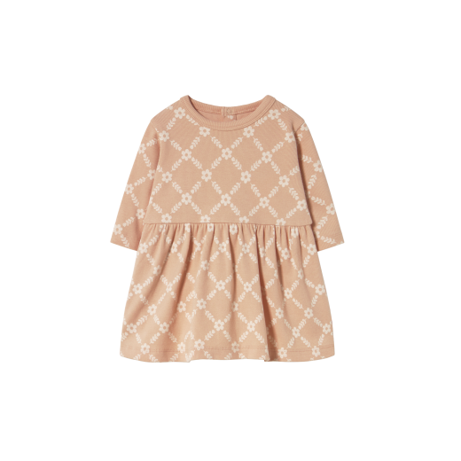 Tiny Cottons Flower Grid Baby Dress