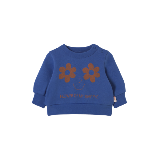 Tiny Cottons Flowers Eyes Graphic Baby Sweatshirt