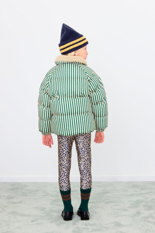Tiny Cottons Green Stripes Padded Jacket
