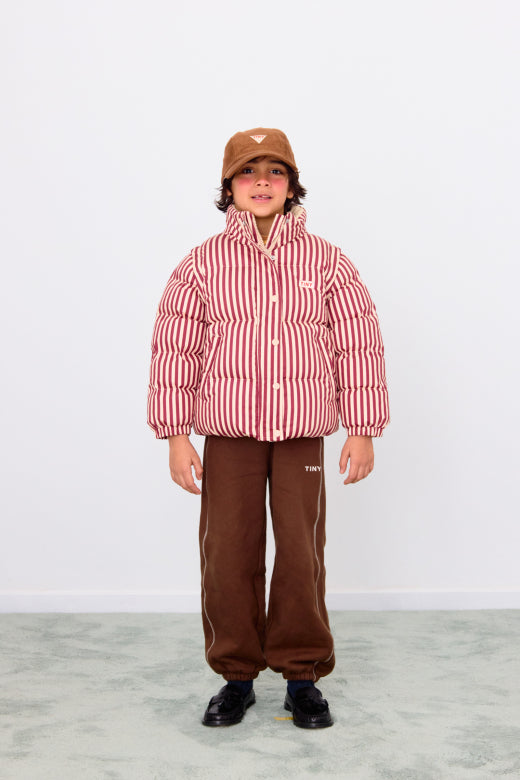 Tiny Cottons Stripes Short Padded Jacket