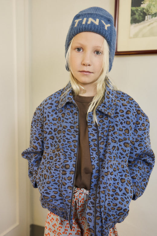 Tiny Cottons Animal Print Denim Jacket