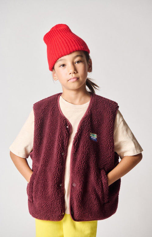 American Vintage Hoktown Bodywarmer Bordeaux Chine