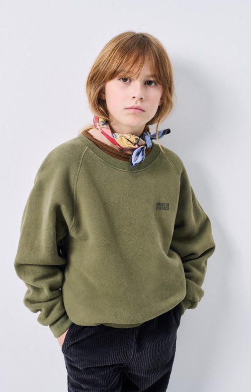 American Vintage Izubird Sweater Vintage Groen