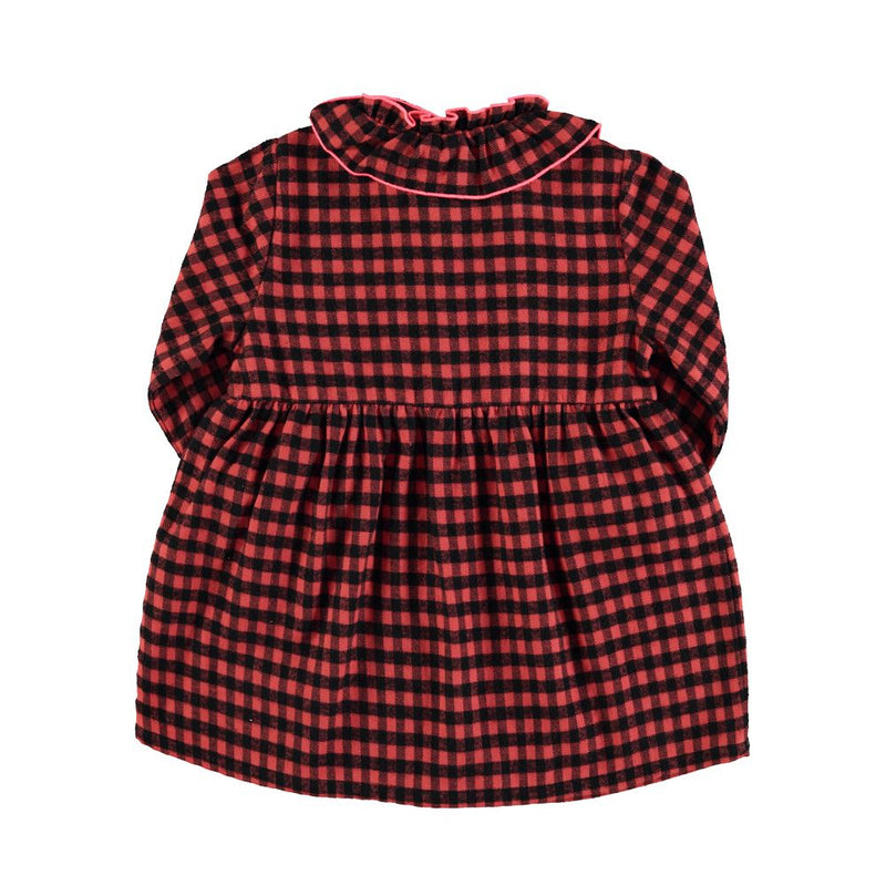 PiuPiuchick Short Dress Red & Black Vichy