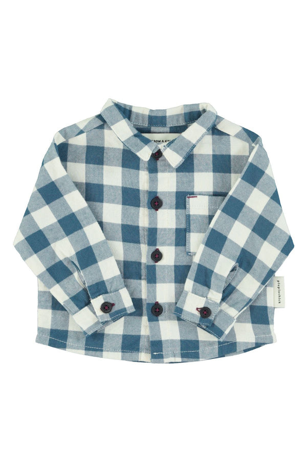 PiuPiuchick Shirt Blue & White Checkered