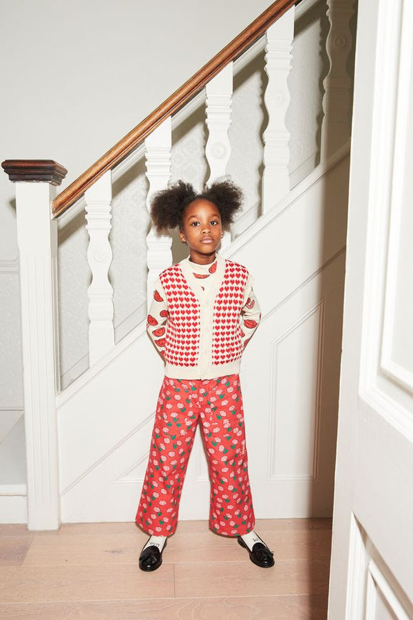 Wynken The Lovers Waistcoat Red Mini Heart