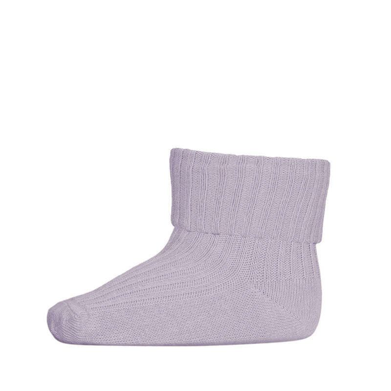 Mp Denmark Cotton Rib Baby Socks Paars