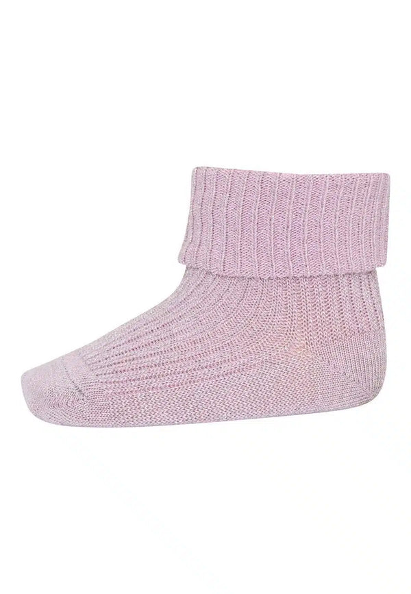 Mp Denmark Ida Glitter Baby Socks paars