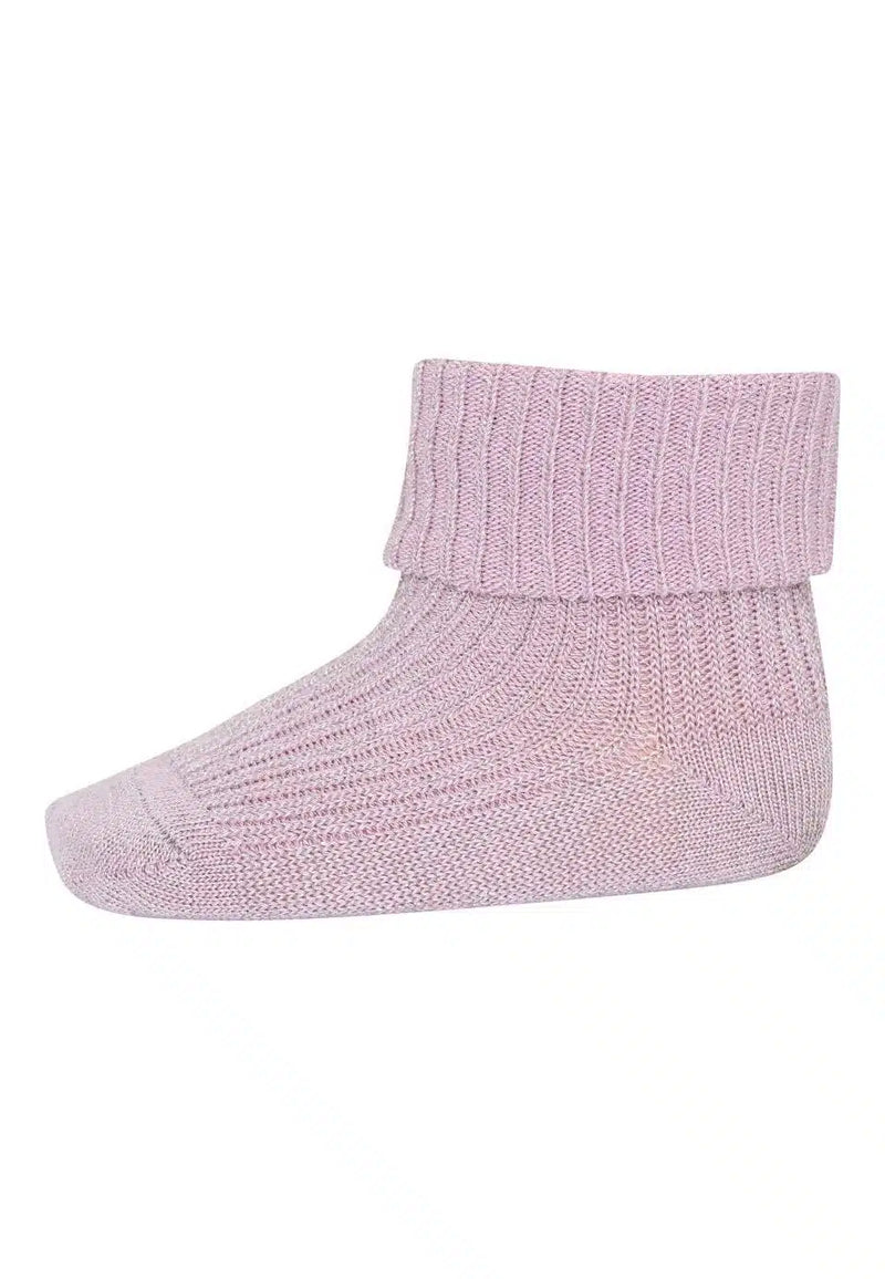 Mp Denmark Ida Glitter Baby Socks paars