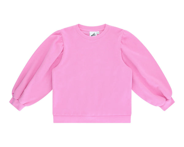 Cos I Said So Puff Sleeve Sweater Fuchsia