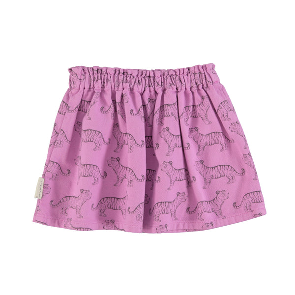 PiuPiuchick Short Skirt Lavender w/Black Tigers