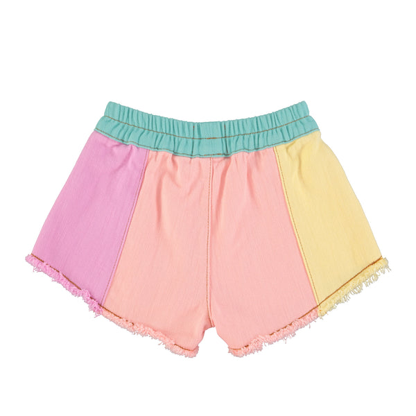 PiuPiuchick Shorts w/Fringes Multicolor Pastels