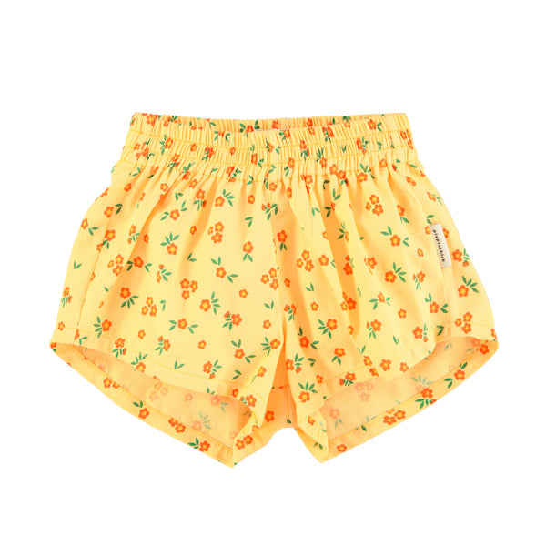 PiuPiuchick Shorts Yellow Flowers