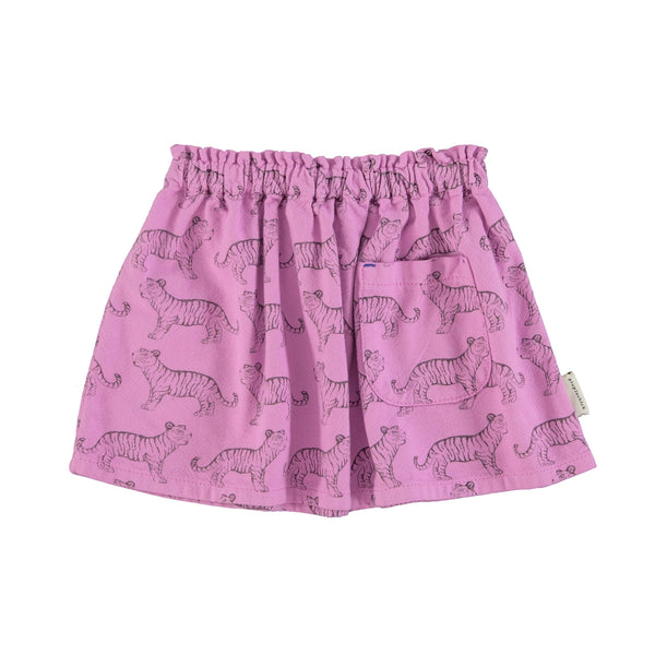 PiuPiuchick Short Skirt Lavender w/Black Tigers