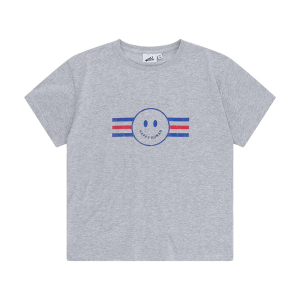 Cos I Said So T-shirt Happy Human Smiley Grey Melange