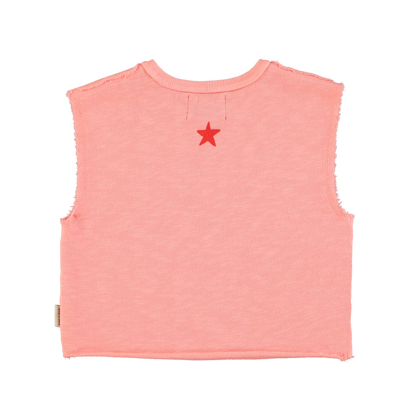 PiuPiuchick Sleeveless T-shirt Pink w/"Camp Tapawingo" Print