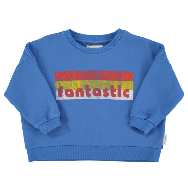 PiuPiuchick Sweatshirt Blue w/"Fantastic" Print