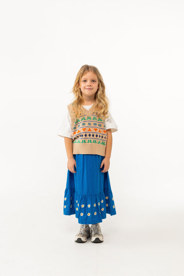 Tiny Cottons Daisy Long Skirt Navy