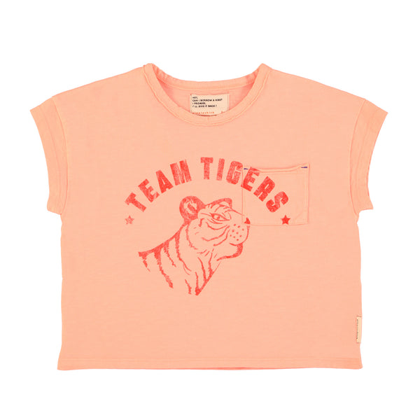 PiuPiuchick T-shirt Pink w/Tiger Print