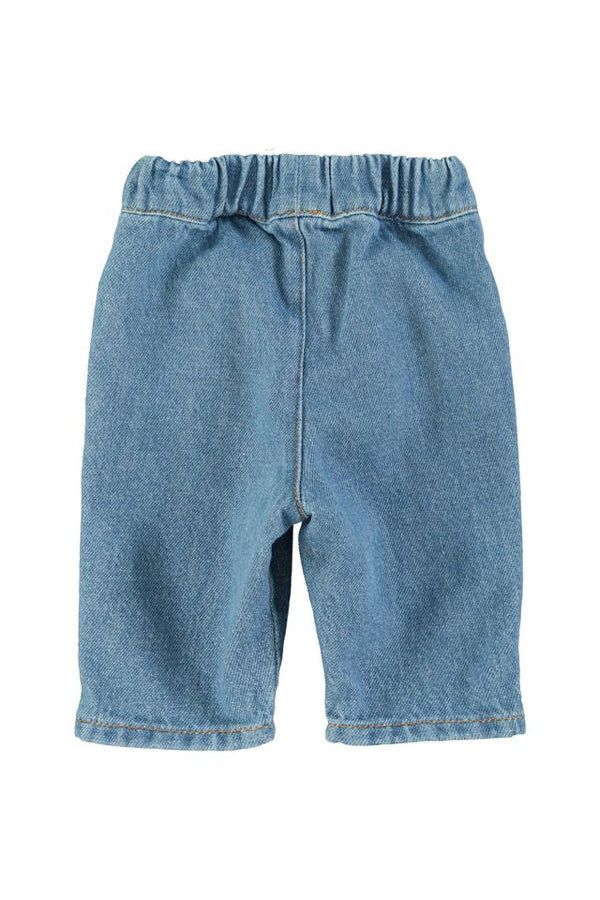 PiuPiuchick Baby Trousers Washed Navy Denim