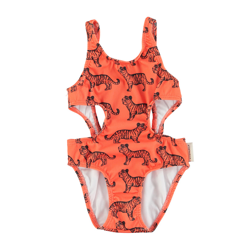 PiuPiuchick Trikini Orange w/Black Tigers