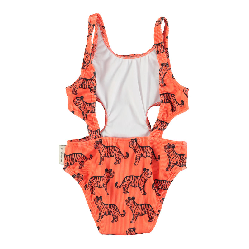 PiuPiuchick Trikini Orange w/Black Tigers