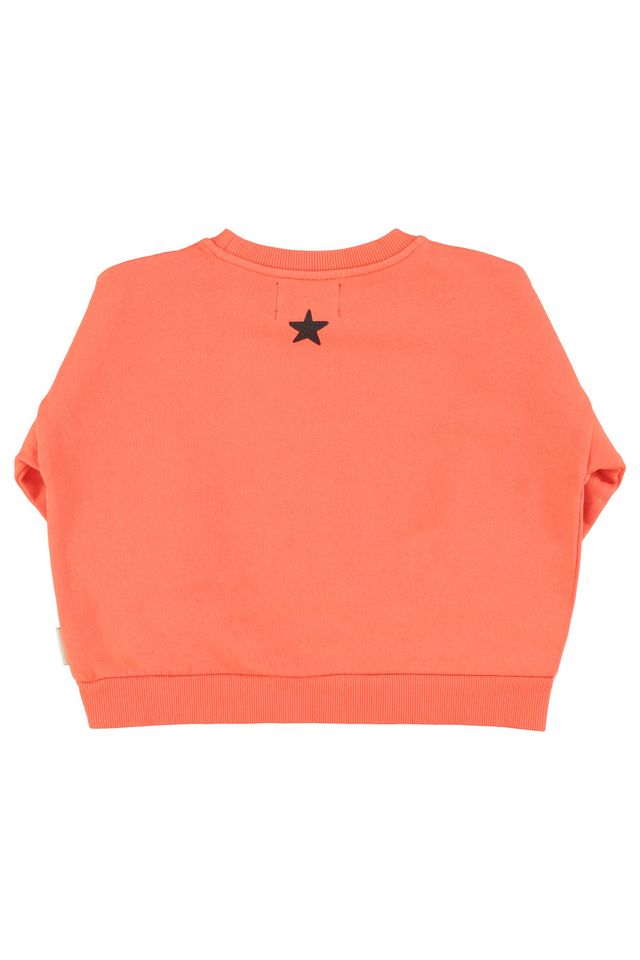 PiuPiuchick Sweatshirt Orange w/ "Music" Print