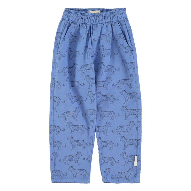 PiuPiuchick Unisex Trousers Blue w/Black Tigers