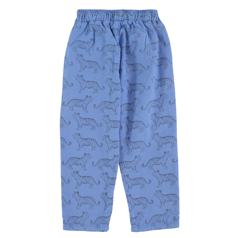 PiuPiuchick Unisex Trousers Blue w/Black Tigers